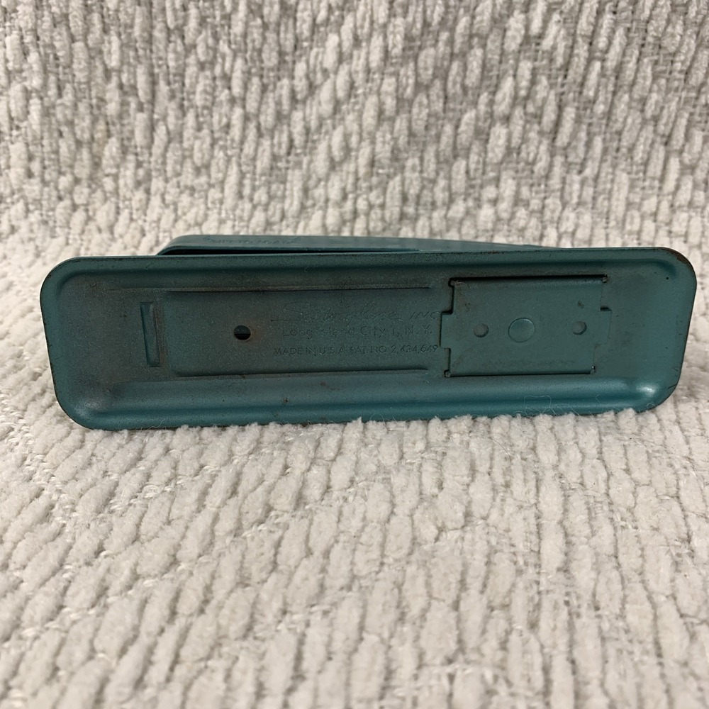 Vintage‎ Swingline CUB Stapler Teal Made in USA Teal Green 5.25" Long - Picture 12 of 15